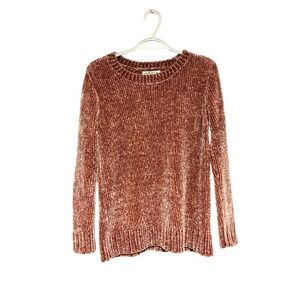ORVIS Classic Collection Chenille Pullover Sweater Rose Pink‎ WomSize Size Small